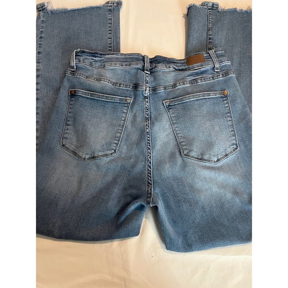 Judy Blue Jeans 14W High Waisted Frayed Hem Stretch Denim